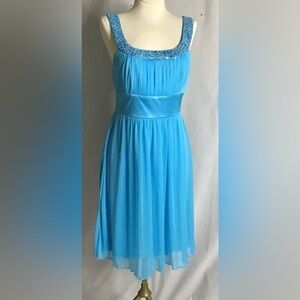 LOVE TEASE Juniors Size Medium Dress Prom Wedding Dance with satin‎ belt